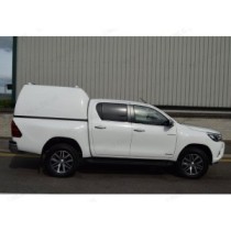 Toyota Hilux 2016 On Double Cab Pro//Top Tradesman Hard Top Canopy High Roof Blank Sided Couleur assortie au blanc 040