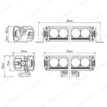 Toyota Hilux 2016 sur grande barre lumineuse auxiliaire à LED Lazer Lights Triple R16