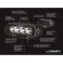 Kit d'intégration de calandre Lazer Lights pour Toyota Hilux Invincible-X (avec feux ST-4 Evolution)