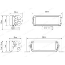 Kit d'intégration de calandre Lazer Lights pour Toyota Hilux Invincible-X (avec feux ST-4 Evolution)