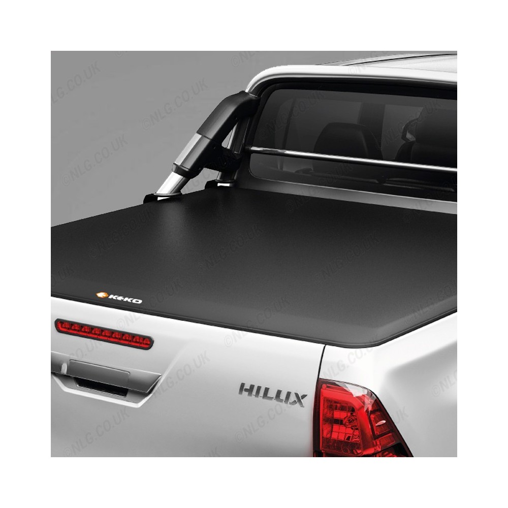 Housse de tonneau enroulable souple Keko pour Toyota Hilux Mk9 2021