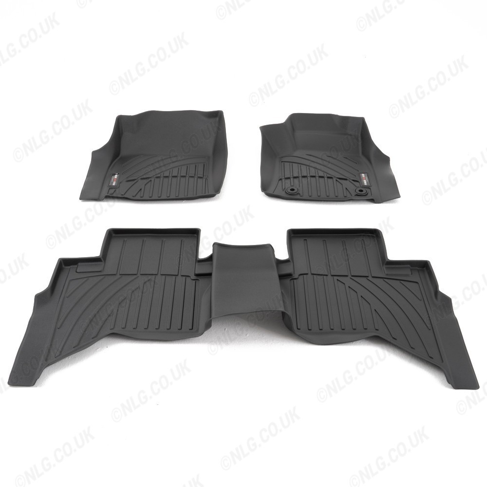 Tapis de sol 3D Ultra-Tray pour Toyota Hilux 2016- D/Cab - Ensemble - Transmission manuelle