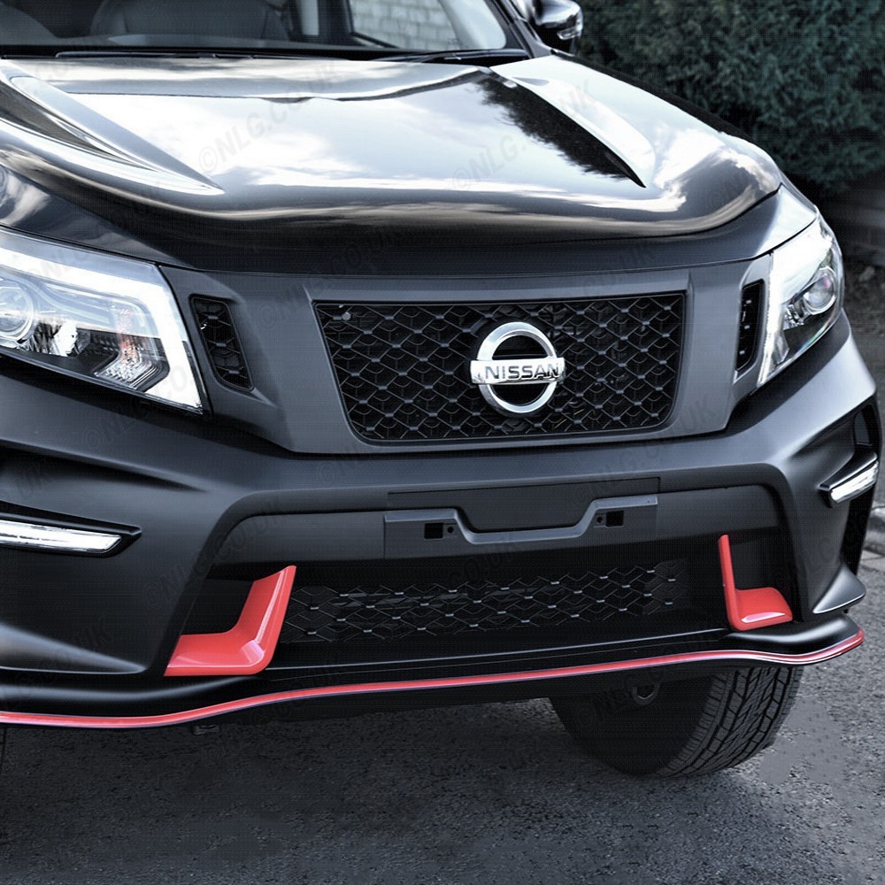 Pare-chocs Predator Nissan Navara NP300 2016-2021 avec accents rouges