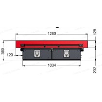 Système de tiroirs Pro//Top - Tiroirs à roulettes avec plancher à roulettes