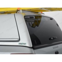 Hardtop Pro//Top Gullwing pour Mitsubishi L200 Double Cab 2015-2019 en blanc avec hayon vitré