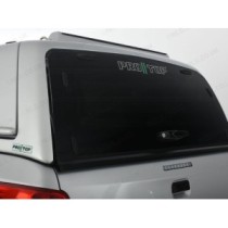 Hardtop Pro//Top Gullwing pour Mitsubishi L200 Double Cab 2015-2019 en blanc avec hayon vitré