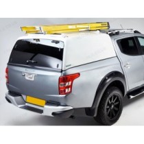 Auvent Pro//Top Tradesman avec porte arrière en verre en blanc W32 pour la cabine double Mitsubishi L200 à partir de 2015