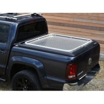 Couvre-tonneau relevable Mountain Top Checker avec rail de chargement pour VW Amarok 2011-2020