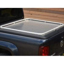 Couvre-tonneau relevable Mountain Top Checker avec rail de chargement pour VW Amarok 2011-2020