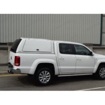 Auvent ProTop Gullwing avec porte arrière en verre pour VW Amarok 2011-2020 en blanc bonbon B4B4