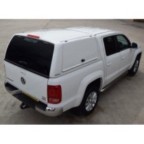 Auvent ProTop Gullwing avec porte arrière en verre pour VW Amarok 2011-2020 en blanc bonbon B4B4