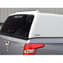 Auvent Pro//Top Tradesman avec porte arrière en verre en argent U25 pour la cabine double Mitsubishi L200 2015-2019