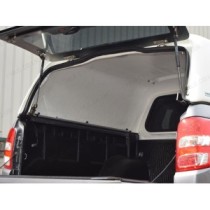 Auvent Pro//Top Tradesman avec porte arrière en verre en argent U25 pour la cabine double Mitsubishi L200 2015-2019