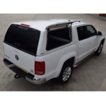 Auvent ProTop Gullwing avec porte arrière en verre pour VW Amarok 2011-2020 en blanc bonbon B4B4