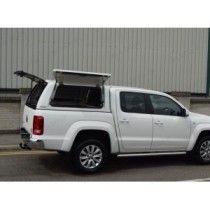 Auvent ProTop Gullwing avec porte arrière en verre pour VW Amarok 2011-2020 en blanc bonbon B4B4