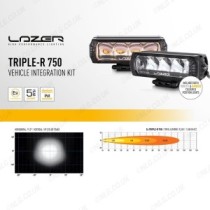 VW Amarok 2023 - Kit de calandre Triple-R 750 avec lampes laser