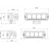 Kit d'intégration de lampes laser Triple-R 750 pour Land Rover Discovery 2014-2017