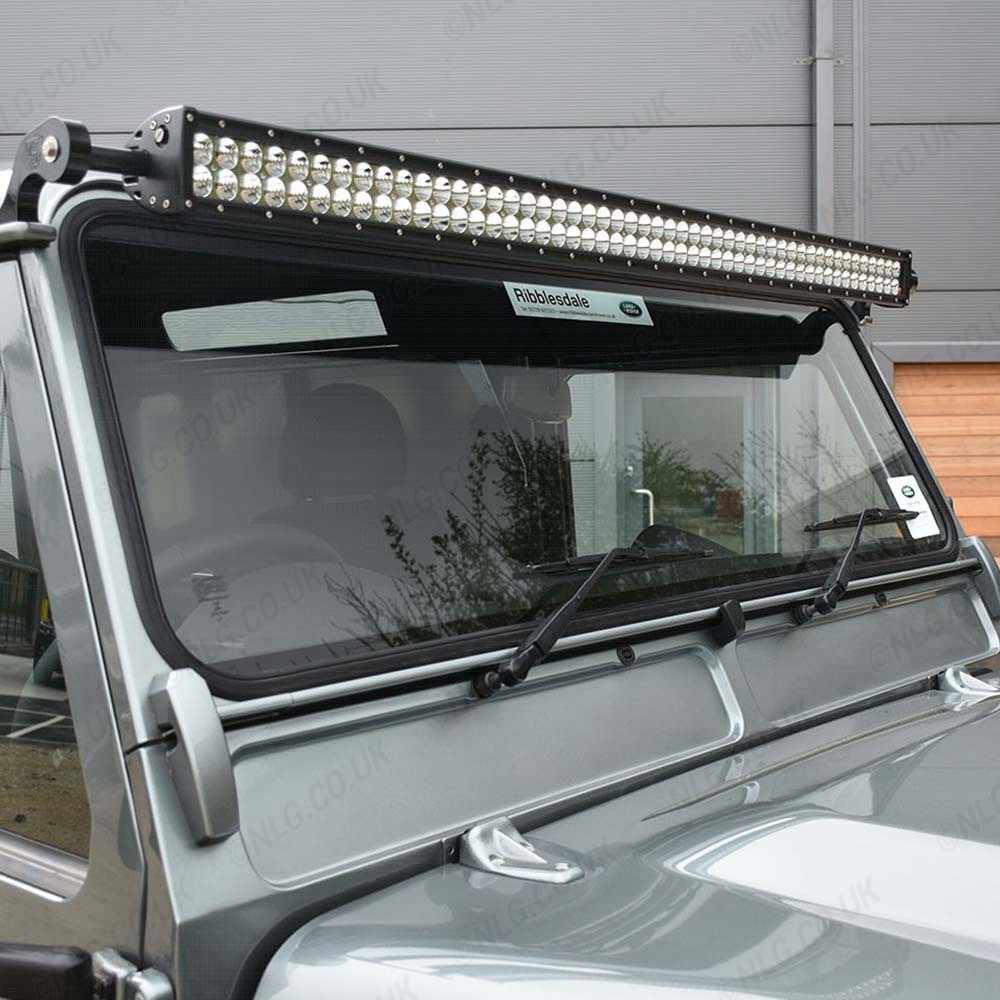 Kit d'intégration de barre lumineuse Predator Vision à double rangée 50" pour toit de Land Rover Defender