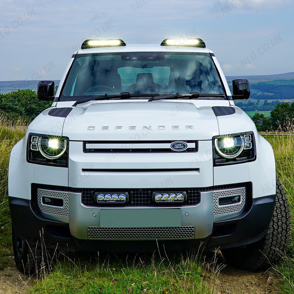 Intégration de phares de toit Lazer 4500 lumens pour Land Rover Defender