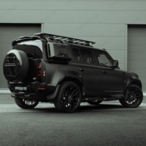 Couvre-roue de secours (logo Defender) en noir brillant pour Land Rover Defender 110 (à partir de 2020)