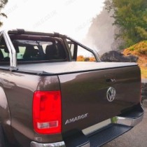 Housse de tonneau enroulable souple Keko pour VW Amarok 2011-2020 (compatible avec l'arceau de sécurité d'origine)