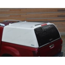 Pro//Top Tradesman Canopy Double Cab en argent titane 529 - Porte arrière en verre