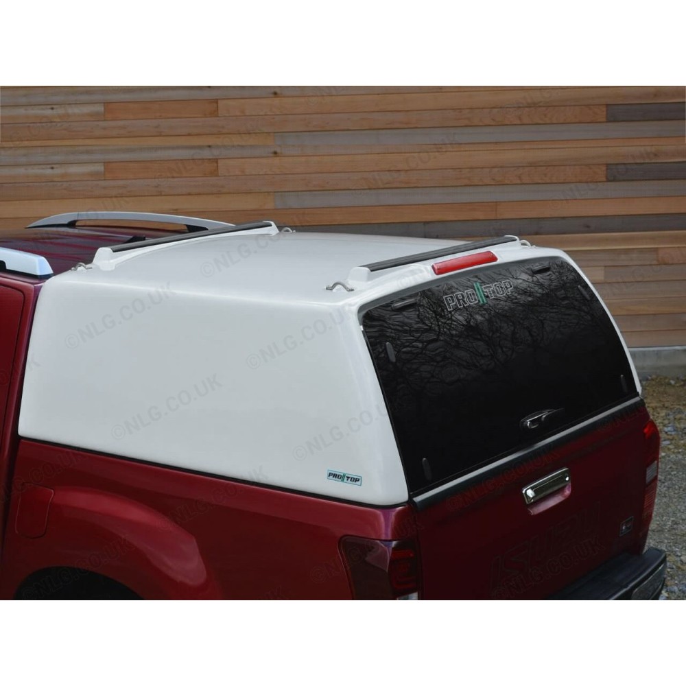 Pro//Top Tradesman Canopy Double Cab en argent titane 529 - Porte arrière en verre