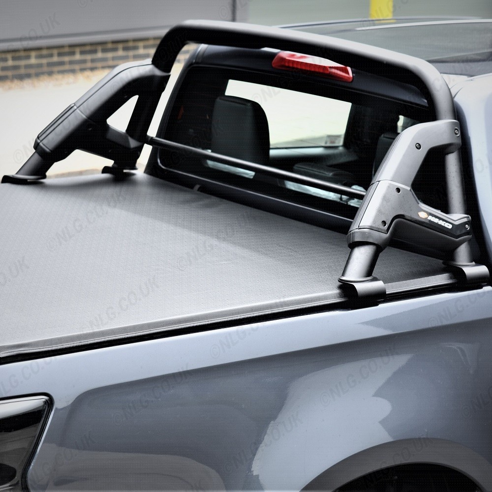 Arceau de sécurité sport Isuzu D-Max 2021 de 76 mm avec revêtement en poudre noire et accents latéraux en ABS